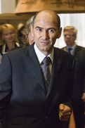 Président du Conseil européen, le Premier ministre slovène Janez Janša