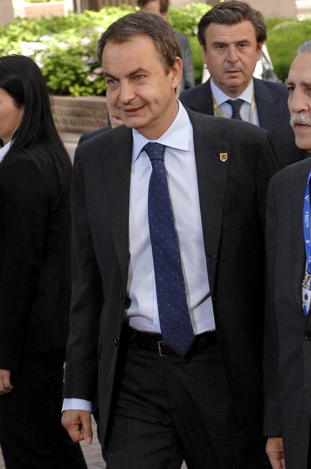 Arrival of the Spanish PM José Luis Rodríguez Zapatero