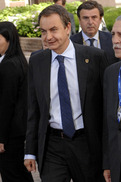 Arrival of the Spanish PM José Luis Rodríguez Zapatero