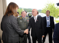 Arrivée du Ministre de la Défense de Montenegro à Podčetrtek, le lieu de la réunion informelle des ministres de la défence de l'Europe du Sud-Est