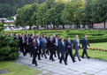 Guests on their way to gala dinner in the Crystal Hall of Rogaška Slatina