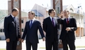 Janez Janša, Dmitri Medvedjev, José Manuel Barroso in Javier Solana