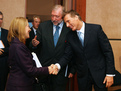 Benita Ferrero-Waldner, Slovenian Minister of Foreign Affairs Dimitrij Rupel and Canadian Foreign Affairs Minister Maxime Bernier