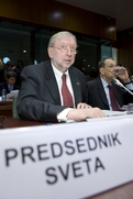 Predsednik Sveta EU za splošne zadeve in zunanje odnose in minister za zunanje zadeve RS dr. Dimitrij Rupel