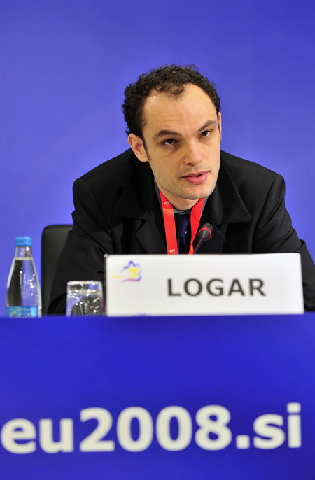 Anže Logar, uradni govorec slovenskega predsedstva Sveta EU