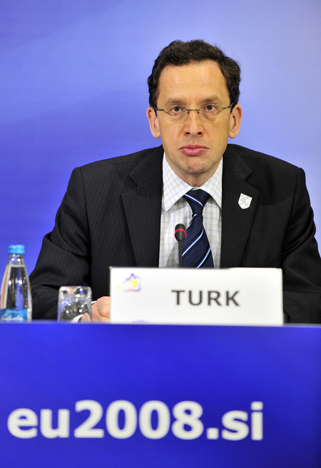 Žiga Turk, le ministre slovène sans portefeuille, chargé du Développement et de la Croissance