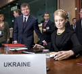 Ukrajinsko delegacijo sta sestavljala predsednica ukrajinske vlade Julija Timošenko in njen namestnik Grigorij Nemirja