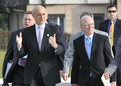 Arrival of Michael Chertoff (L), the Secretary of Homeland Security of the United States, to Brdo