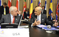 Michael Mukasey, Attorney General of the United States and US Secretary of Homeland Security Michael Chertoff