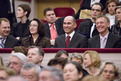 Prime Minister of the Republic of Slovenia Janez Janša and the European Commissioner Janez Potočnik prior to the concert