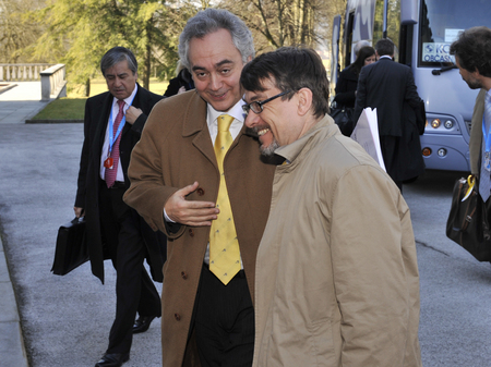 Arrival of Lopes da Mota Jose Luis (Eurojust) and Emmanuel Barbe, Head of Department for European and International Affairs at the Franch Ministry of Justice