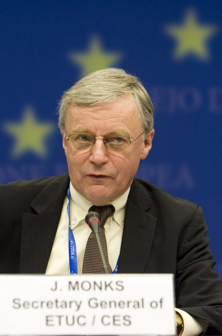 John Monks, General Secretary of ETUC (European Trade Union Confederation)