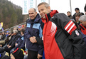 Premier ministre slovène Janez Janša et Reinhold Lopatka, secrétaire d'Etat autrichien aux Sports