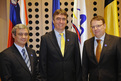 Portuguese Minister for the Presidency Pedro Silva Pereira, Slovenian Minister of Education and Sport Milan Zver and German Deputy Director-General of Sport Torsten Burmestner