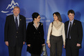 Dimitrij Rupel, Marjetica Ana Rudolf Rupel, Florence Fauconnier and Olivier Chastel, belgian State Secretary for European Affairs