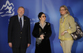 Slovenian minister of Foreign Affairs Dimitrij Rupel with spouse and Federal Minister for European and International Affairs Ursula Plassnik