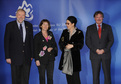 Ministre slovène des Affaires étrangères Dimitrij Rupel et son homologue luxembourgeois Jean Asselborn avec leurs épouses
