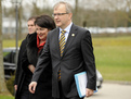 European commissioner for enlargement Olli Rehn with spouse