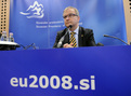 Point de presse du commissaire européen Olli Rehn (Centre de congrès de Brdo)