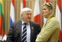 German Federal Minister of Foreign Affairs Frank-Walter Steinmeier and Austrian Foreign Minister Ursula Plassnik
