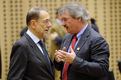 EU High Representative Javier Solana and Luxembourgian Deputy Prime Minister Minister for Foreign Affairs and Immigration Jean Asselborn