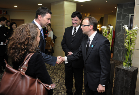 Minister of Transport Radovan Žerjav welcomes romanian State Secretary Barna Tanczos