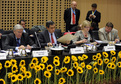 Delegates before the session (from left: Belgian State Secretary for Mobility Etienne Schouppe, Spanish Secretary General for Transport Fernando Palao and Swedish Minister for Communications Asa Torstensson)