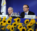 Conférence de presse de la Présidence : commissaire Jacques Barrot et ministre Radovan Žerjav