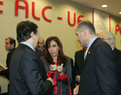 Janez Janša et José Manuel Barroso avec la président argentin Christino Fernandez de Kircher