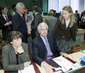 Fadéla Amara, Michel Barnier et Branka Tome