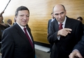 President of European Commission José Manuel Barroso and Slovenian Prime Minister Janez Janša before signing the Declaration