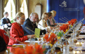 Plenary Session in the Brdo Castle (Benita Ferrero Waldner and Dimitrij Rupel)