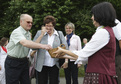 Finnish Minister of Agriculture and Forestry Sirkka-Liisa Anttila with her husband