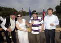 Mrs. Helena Jarc, Neil Parish, Chairman of the Agriculture Committee in the European Parliament, and Minister Iztok Jarc