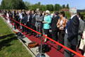 Ministers and Delegates admiring the presentation of the Lipizzaner horses at Brdo