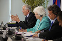 Michel Barnier, Mariann Fischer Boel and Iztok Jarc at the press conference