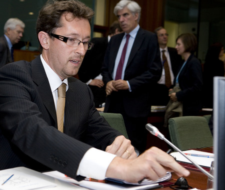 Gregor Virant, ministre de l'administration publique de Slovénie