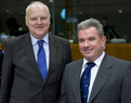 Nemški državni sekretar na zveznem ministrstvu za gospodarstvo in tehnologijo Bernd Pfaffenbach in minister za gospodarstvo Andrej Vizjak
