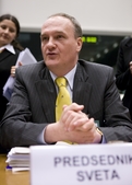 Predsednik Sveta EU za okolje, slovenski minister za okolje in prostor in Janez Podobnik