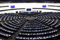 Durant la réunion plénière du Parlement européen
