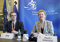 Conférence de presse : Andrzej J. Rys, directeur pour la Santé publique  (Commission européenne) et  la ministre slovène de la santé Zofija Mazej Kukovič