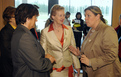 Health Ministers prior to the Plenary Session (Ulla Schmidt, Zofija Mazej Kukovič and Andrea Kdolsky)