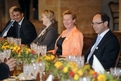 Ministers at lunch in the Brdo Castle (Zofija Mazej Kukovič and Ab Klink)