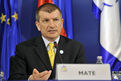 Minister Dragutin Mate at the press conference
