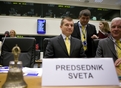 Ministre slovène Dragutin Mate avant la session du Conseil JAI