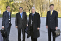 Arrival of the Slovenian minister of justice Lovro Šturm with delegation