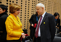 Slovenska ministrica Marjeta Cotman in evropski komisar Vladimir Špidla