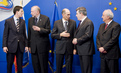 David Miliband, Dimitrij Rupel, Janez Janša, Gordon Brown, Andrej Bajuk