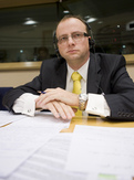 Minister of Transport Radovan Žerjav at the TRAN Committee Meeting in the European Parliament